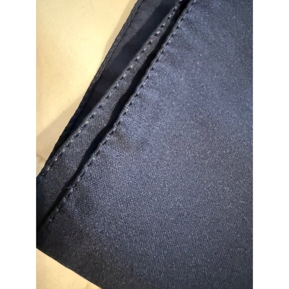 Vtg Equestrian Print Scarf Shawl 33" X 33" Blue & Gold Polyester Square Italy - Picture 9 of 9